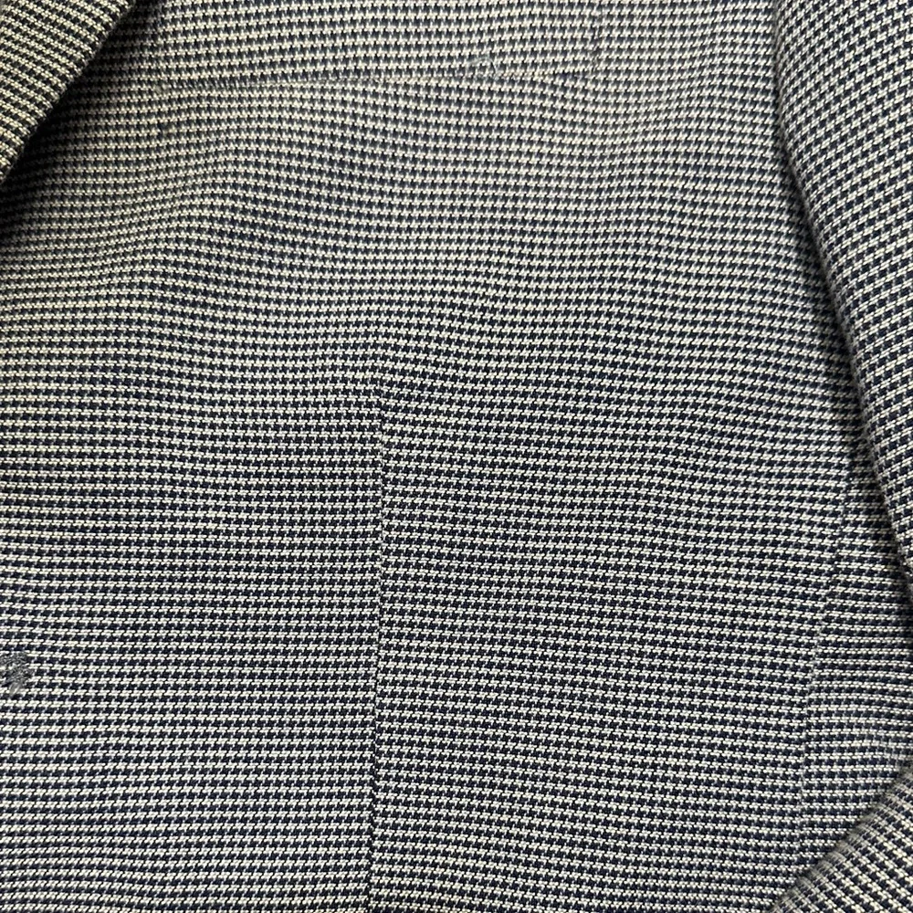 Isaac Mizrahi Navy Patterned Blazer